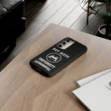HOT MESS UNIVERSITY -Tough Phone Cases - Fits Most Phone Sizes!! (BLACK)