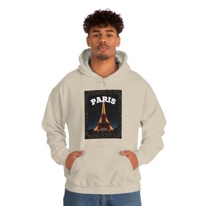 Paris At Night -Unisex Heavy Blend Hooded Sweatshirt (VARIETY OF COLORS)-“Oversized Hoodie With Rizz — Trending Streetwear”
