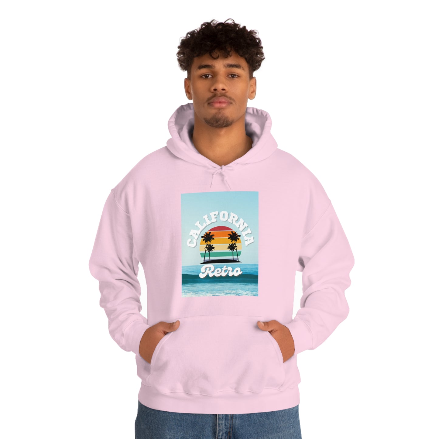 California Retro -Unisex Heavy Blend Hooded Sweatshirt (VARIETY OF COLORS)-“Trendy West Coast Hoodie — Top Pick Streetwear”