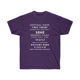 NYC NEIGHBORHOODS- T Shirt (variety Of Colors)