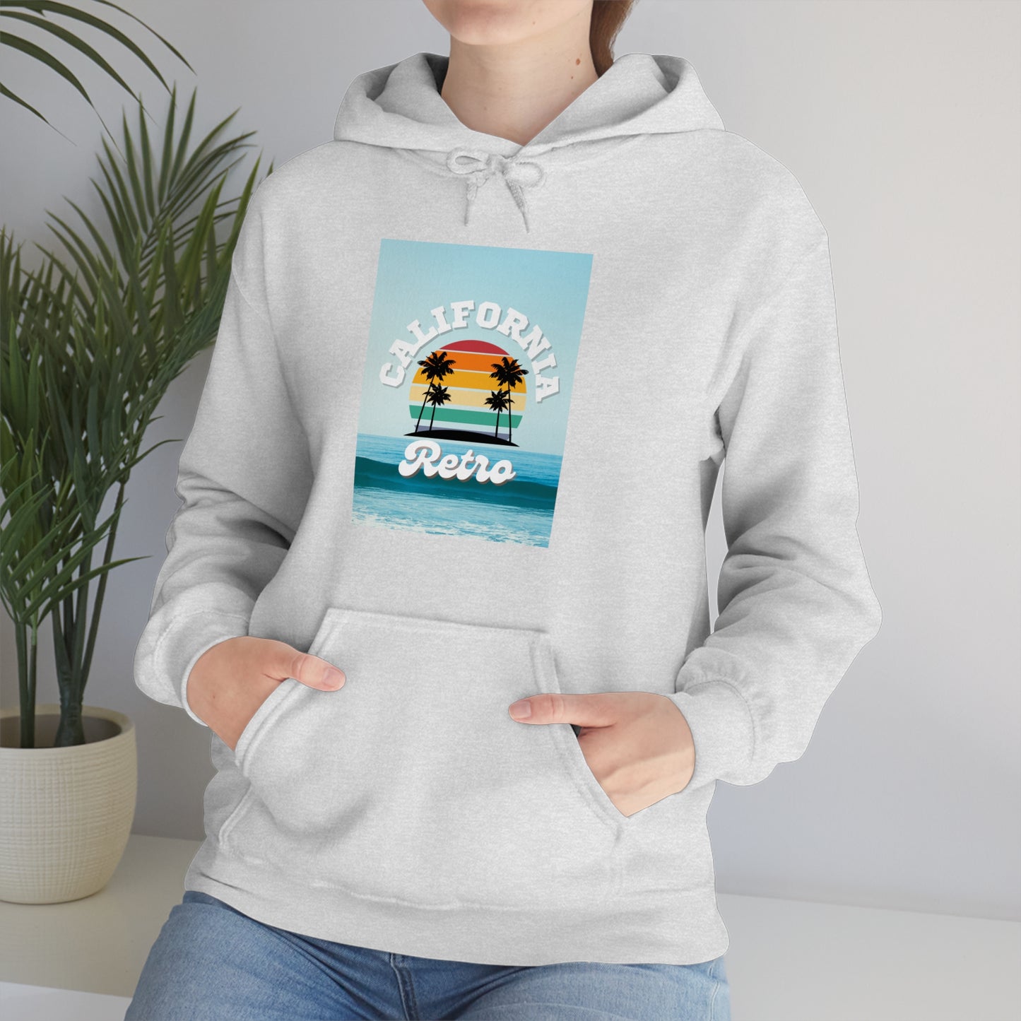 California Retro -Unisex Heavy Blend Hooded Sweatshirt (VARIETY OF COLORS)-“Trendy West Coast Hoodie — Top Pick Streetwear”