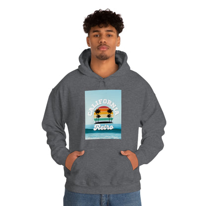 California Retro -Unisex Heavy Blend Hooded Sweatshirt (VARIETY OF COLORS)-“Trendy West Coast Hoodie — Top Pick Streetwear”