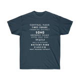 NYC NEIGHBORHOODS- T Shirt (variety Of Colors)