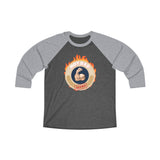 HOT DAD ALERT- Unisex Tri-Blend 34 Raglan Tee