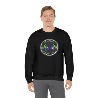 MANHATTAN NYC- Unisex Heavy Blend Crewneck Sweatshirt (VARIETY OF COLORS) "NYC Style Is Always Trending"
