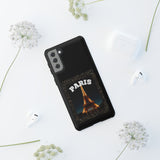 PARIS AT NIGHT- Tough Phone Cases - Fits Most Phone Sizes!! (BLACK)