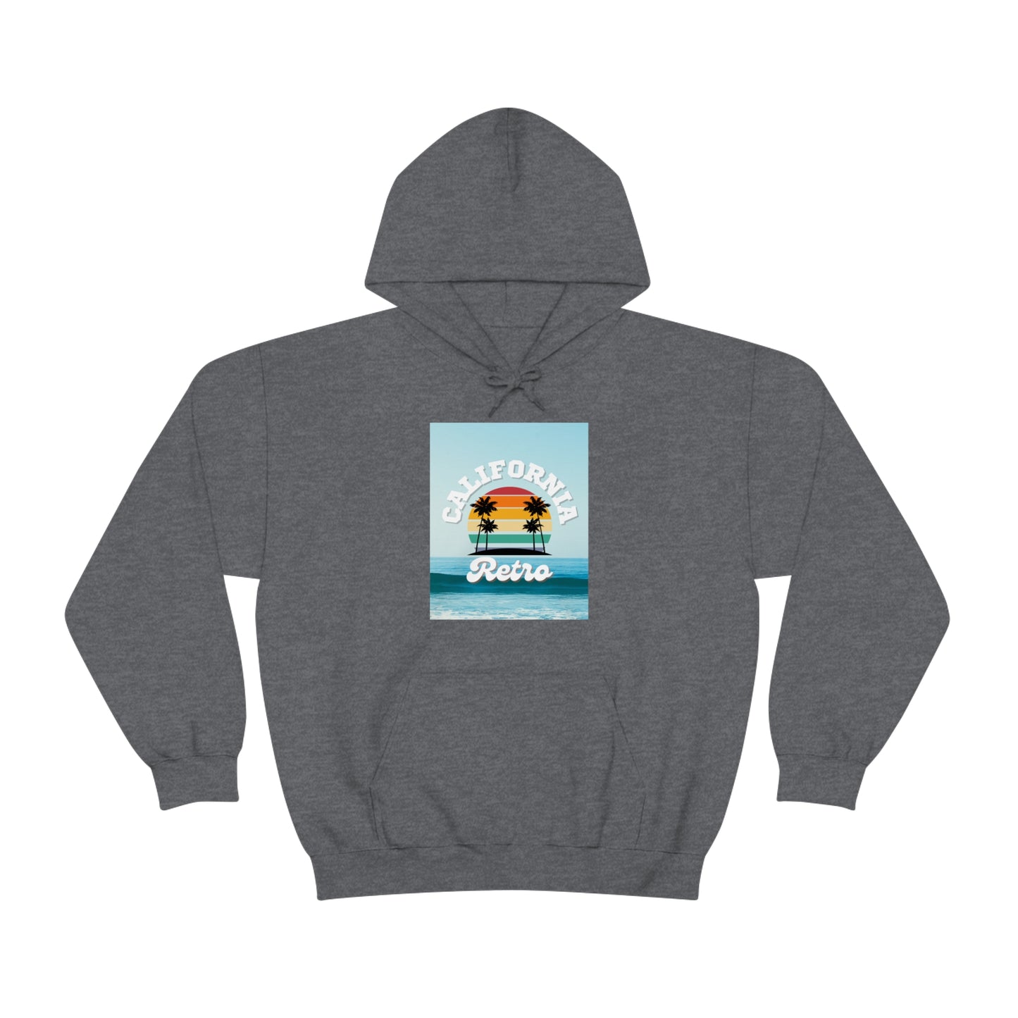 California Retro -Unisex Heavy Blend Hooded Sweatshirt (VARIETY OF COLORS)-“Trendy West Coast Hoodie — Top Pick Streetwear”