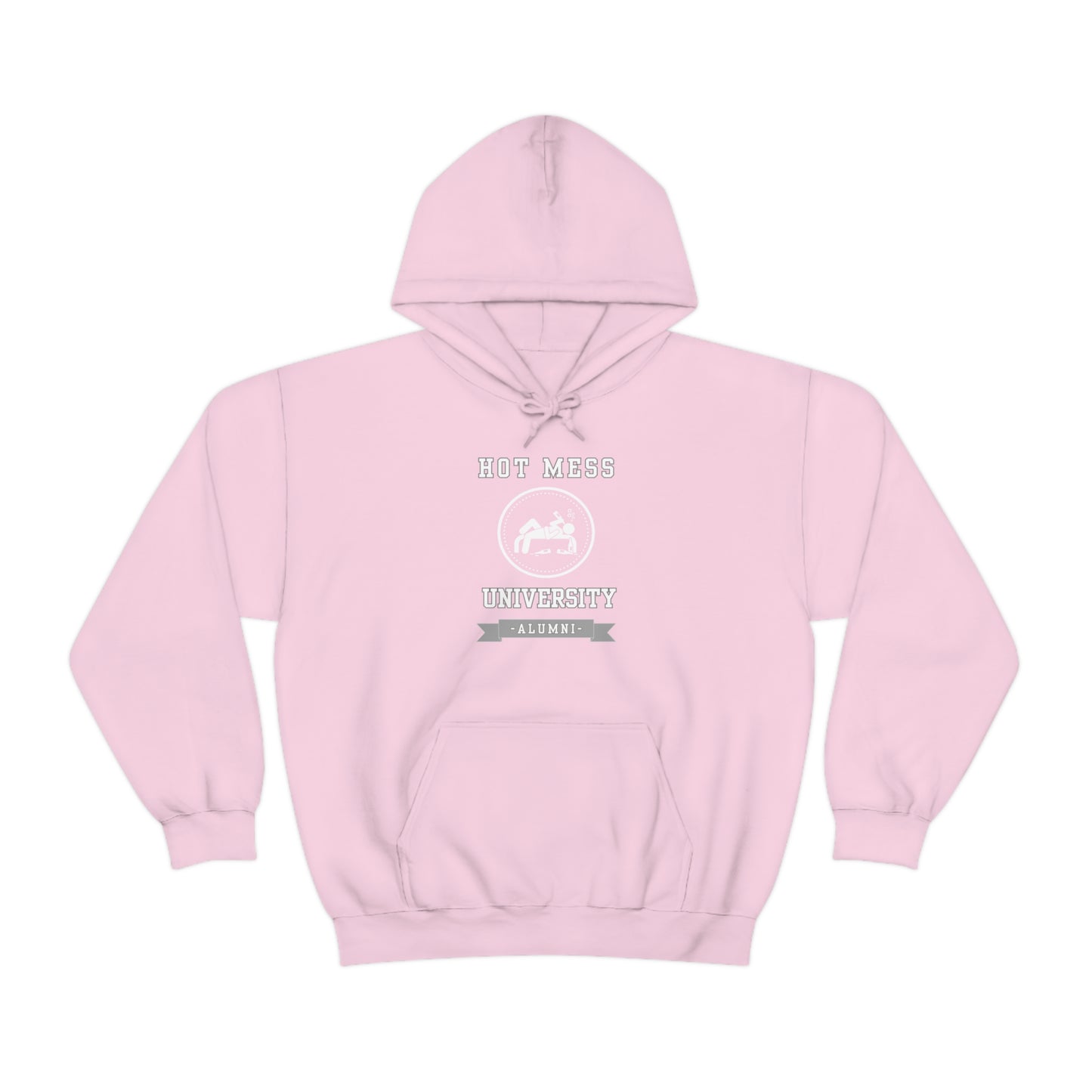 HOT MESS UNIVERSITY- Unisex Heavy Blend Hooded Sweatshirt (VARIETY OF COLORS)