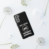 HOT MESS UNIVERSITY -Tough Phone Cases - Fits Most Phone Sizes!! (BLACK)