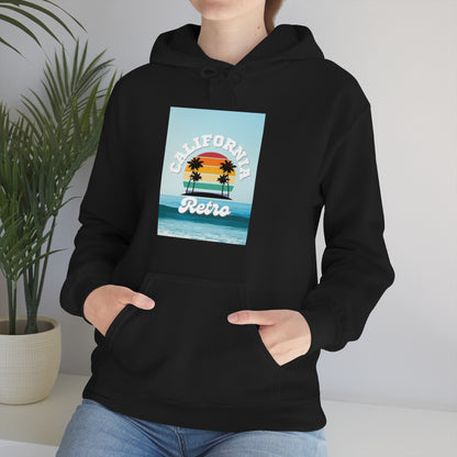 California Retro -Unisex Heavy Blend Hooded Sweatshirt (VARIETY OF COLORS)-“Trendy West Coast Hoodie — Top Pick Streetwear”