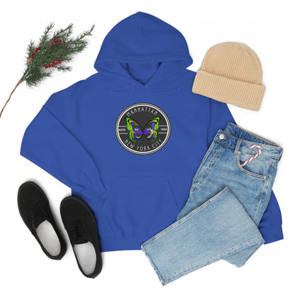 MANHATTAN NYC- Unisex Heavy Blend Hooded Sweatshirt (VARIETY OF COLORS)-“Trendy NYC Pullover Made for Photos, Coffee Runs, and Slay”