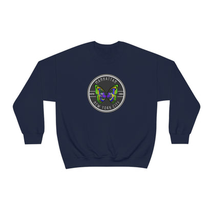 MANHATTAN NYC- Unisex Heavy Blend Crewneck Sweatshirt (VARIETY OF COLORS) "NYC Style Is Always Trending"