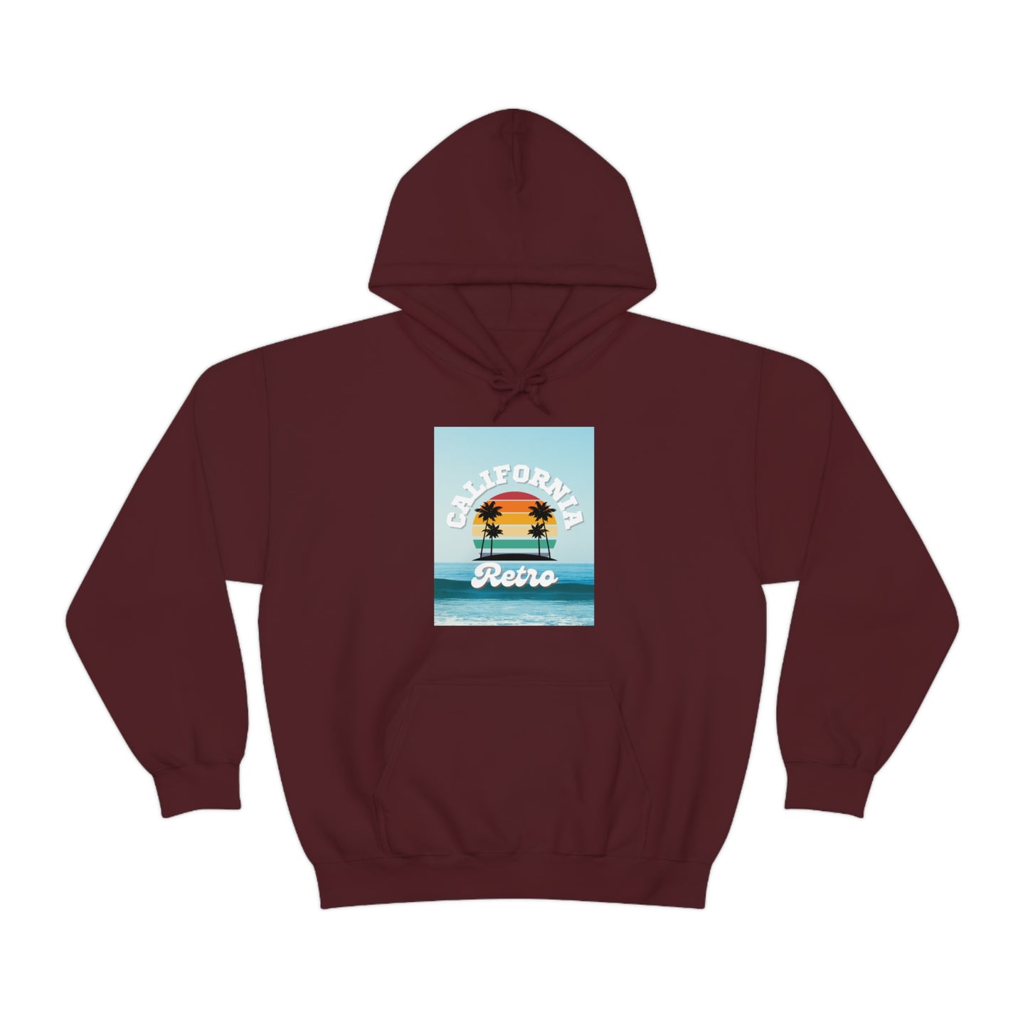 California Retro -Unisex Heavy Blend Hooded Sweatshirt (VARIETY OF COLORS)-“Trendy West Coast Hoodie — Top Pick Streetwear”