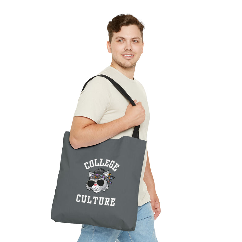GREY AOP Tote Bag