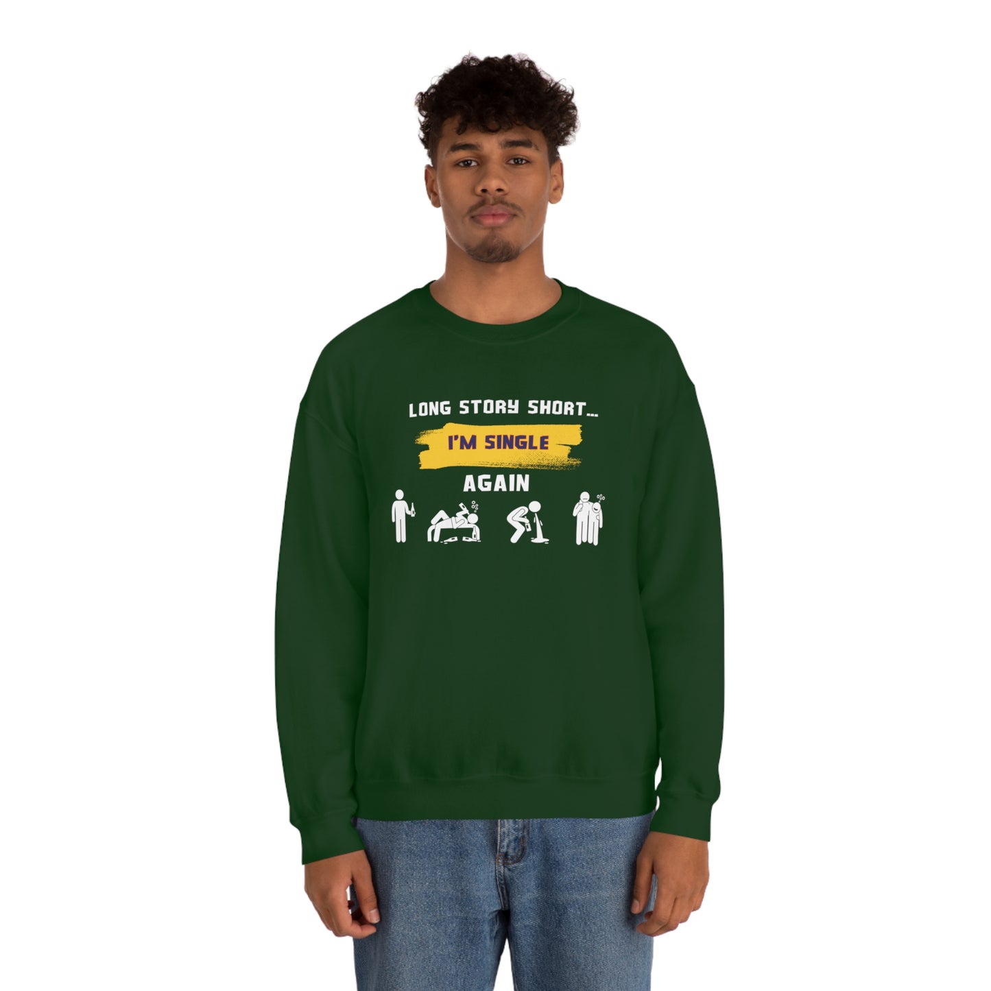 LONG STORY SHORT- Unisex Heavy Blend Crewneck Sweatshirt (VARIETY OF COLORS)
