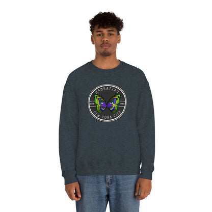 MANHATTAN NYC- Unisex Heavy Blend Crewneck Sweatshirt (VARIETY OF COLORS) "NYC Style Is Always Trending"