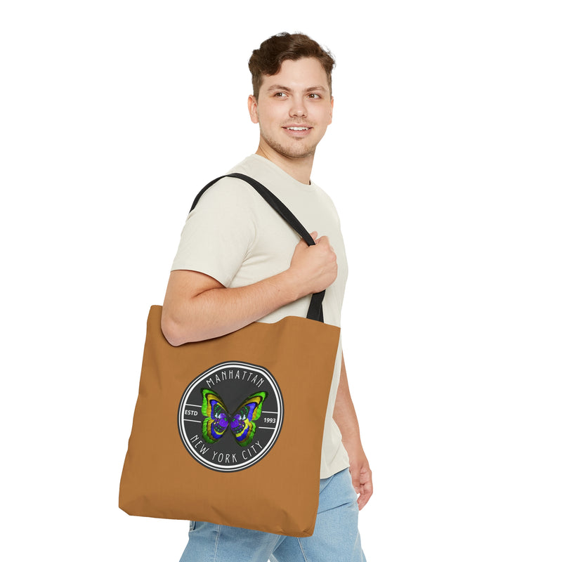 MANHATTAN NYC- AOP Tote Bag (LIGHT BROWN)