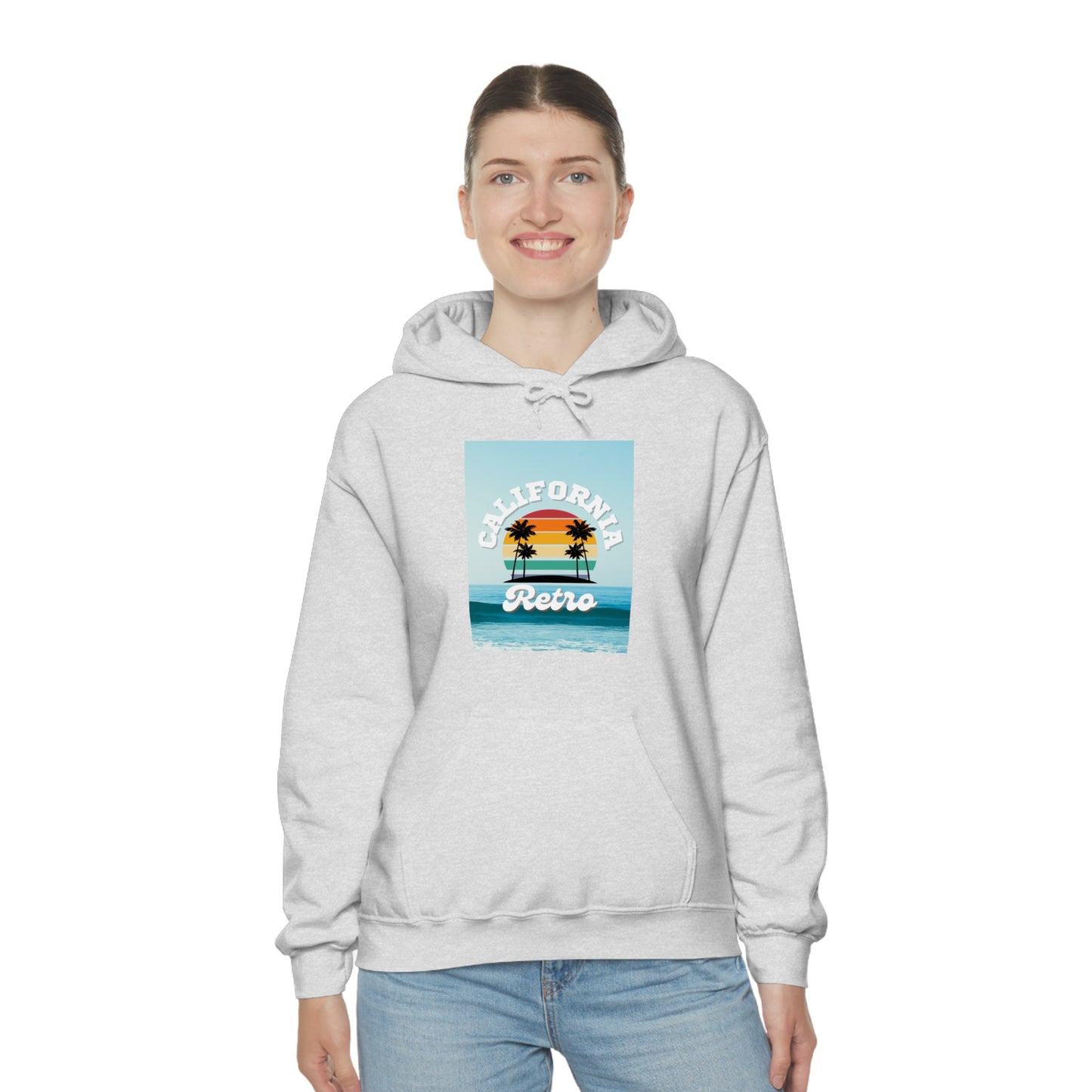 California Retro -Unisex Heavy Blend Hooded Sweatshirt (VARIETY OF COLORS)-“Trendy West Coast Hoodie — Top Pick Streetwear”
