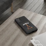 PARIS AT NIGHT- Tough Phone Cases - Fits Most Phone Sizes!! (BLACK)