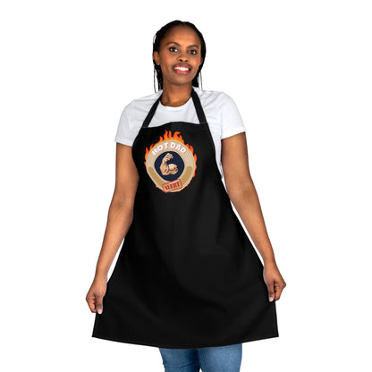 HOT DAD ALERT -Apron (AOP) (BLACK)