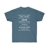 NYC NEIGHBORHOODS- T Shirt (variety Of Colors)