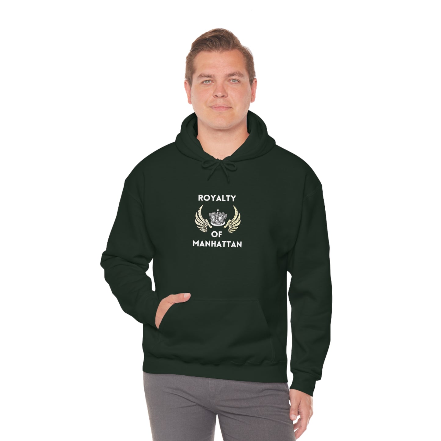 ROYALTY OF MANHATTAN -Unisex Heavy Blend Hooded Sweatshirt (VARIETY OF COLORS) -“Cozy But Make It Streetwear Fancy”