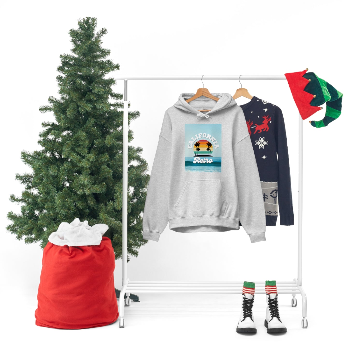 California Retro -Unisex Heavy Blend Hooded Sweatshirt (VARIETY OF COLORS)-“Trendy West Coast Hoodie — Top Pick Streetwear”