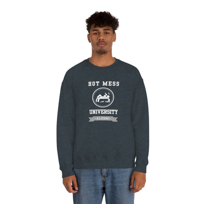 HOT MESS UNIVERSITY- Unisex Heavy Blend Crewneck Sweatshirt (VARIETY OF COLORS)