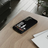 LETS DRINK WINE AND JUDGE-Tough Phone Cases - Fits Most Phone Sizes!! (BLACK)