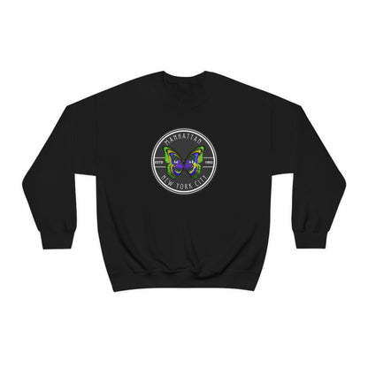 MANHATTAN NYC- Unisex Heavy Blend Crewneck Sweatshirt (VARIETY OF COLORS) "NYC Style Is Always Trending"