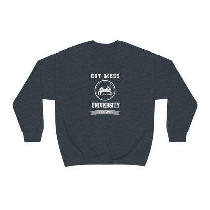 HOT MESS UNIVERSITY- Unisex Heavy Blend Crewneck Sweatshirt (VARIETY OF COLORS)