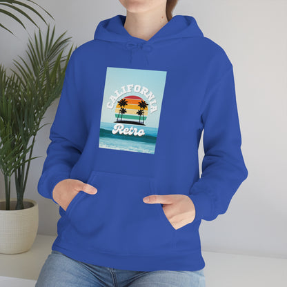 California Retro -Unisex Heavy Blend Hooded Sweatshirt (VARIETY OF COLORS)-“Trendy West Coast Hoodie — Top Pick Streetwear”