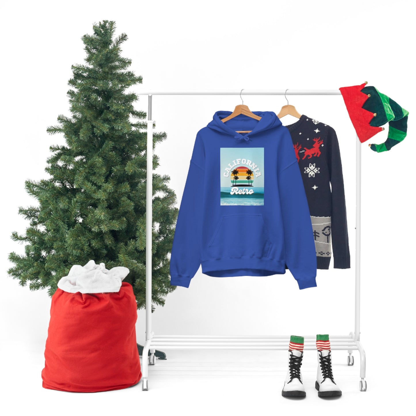 California Retro -Unisex Heavy Blend Hooded Sweatshirt (VARIETY OF COLORS)-“Trendy West Coast Hoodie — Top Pick Streetwear”