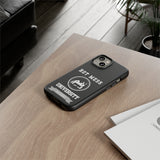 HOT MESS UNIVERSITY -Tough Phone Cases - Fits Most Phone Sizes!! (BLACK)