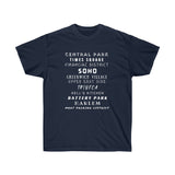 NYC NEIGHBORHOODS- T Shirt (variety Of Colors)
