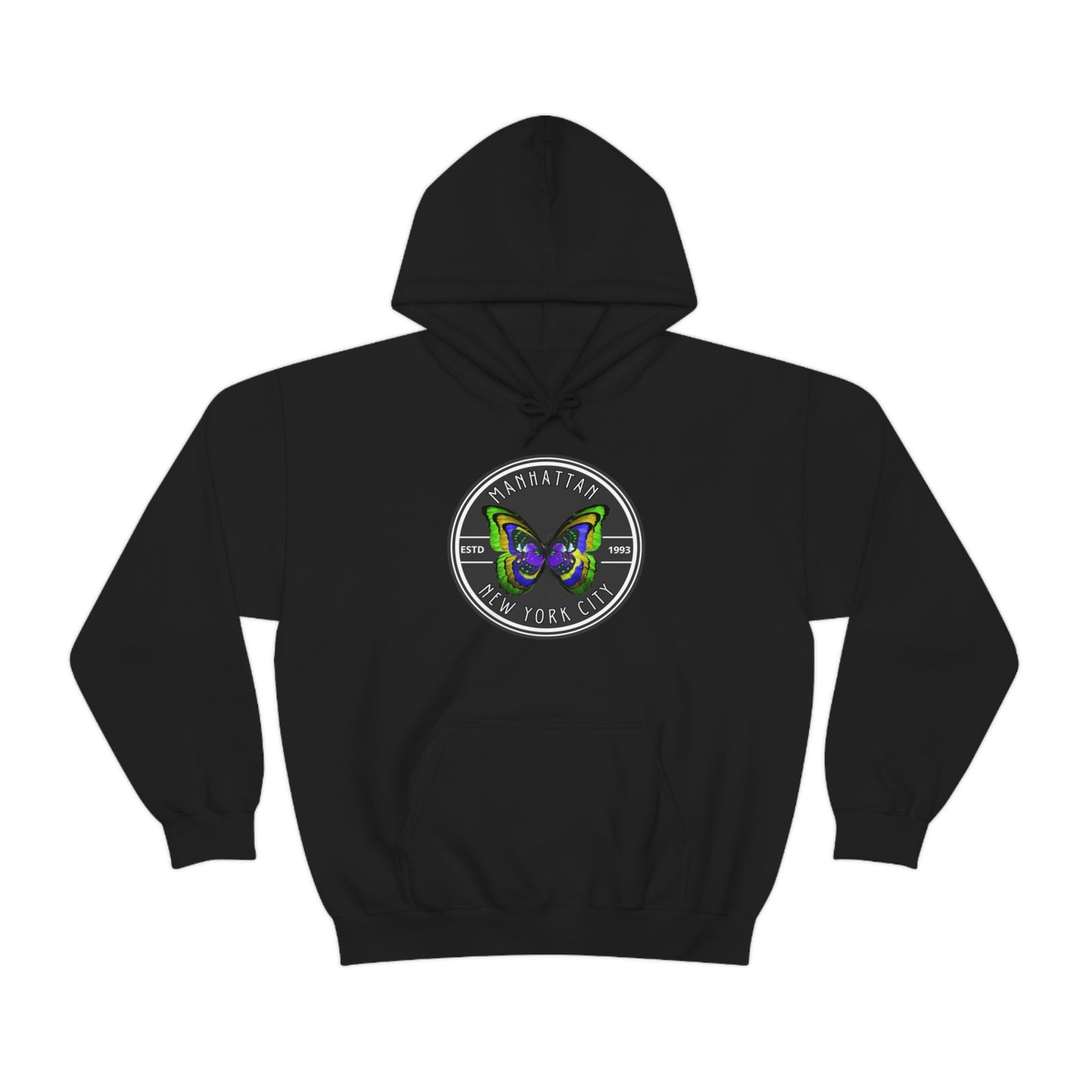 MANHATTAN NYC- Unisex Heavy Blend Hooded Sweatshirt (VARIETY OF COLORS)-“Trendy NYC Pullover Made for Photos, Coffee Runs, and Slay”