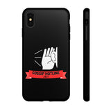 GOSSIP HOTLINE-Tough Phone Cases - Fits Most Phone Sizes!! (BLACK)