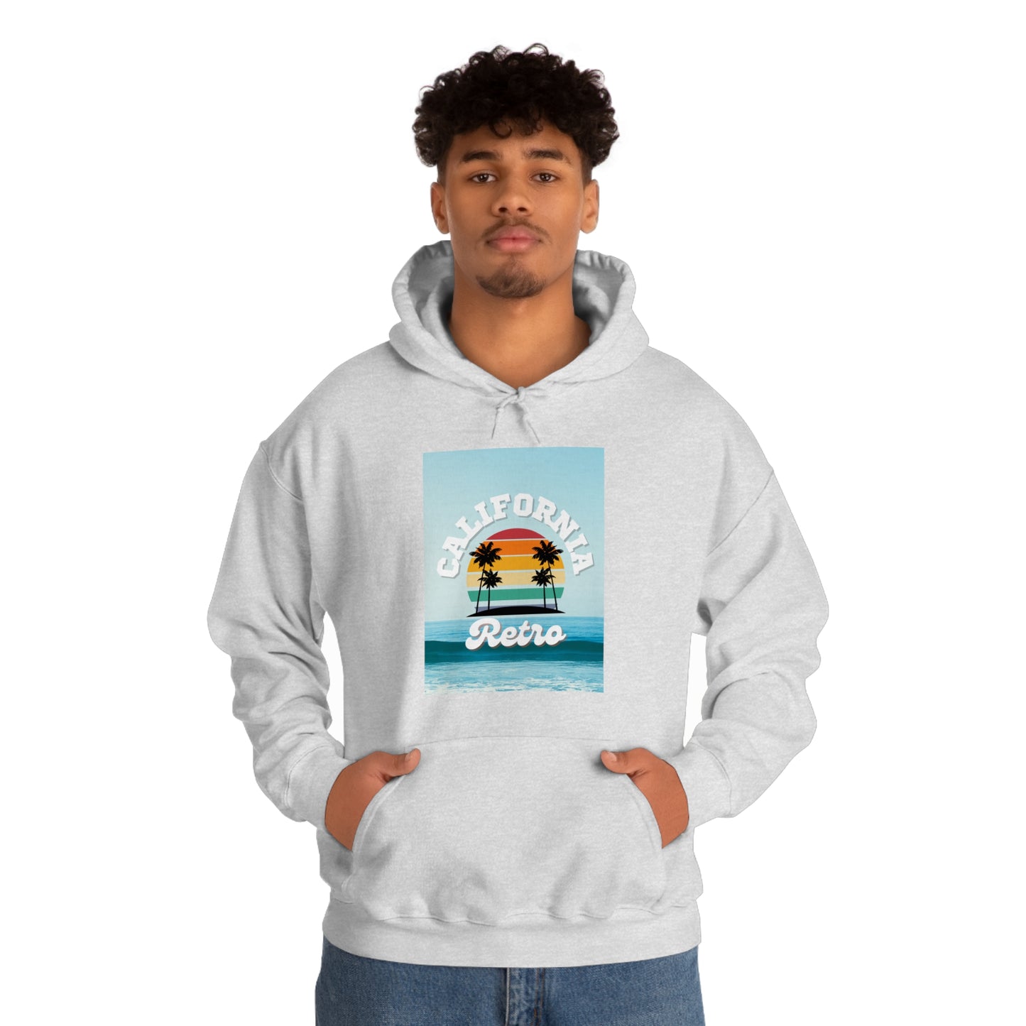 California Retro -Unisex Heavy Blend Hooded Sweatshirt (VARIETY OF COLORS)-“Trendy West Coast Hoodie — Top Pick Streetwear”