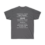 NYC NEIGHBORHOODS- T Shirt (variety Of Colors)