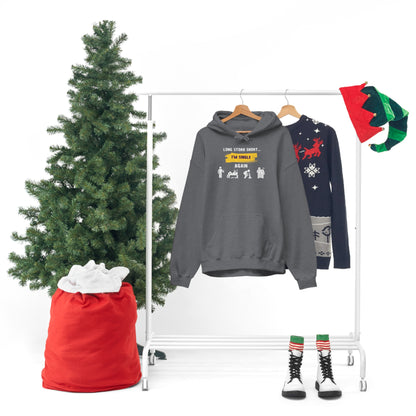 LONG STORY SHORT- Unisex Heavy Blend Hooded Sweatshirt (VARIETY OF COLORS) “Zero Baggage, Maximum Rizz — Single Life Graphic Shirt”