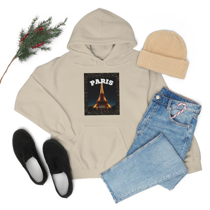 Paris At Night -Unisex Heavy Blend Hooded Sweatshirt (VARIETY OF COLORS)-“Oversized Hoodie With Rizz — Trending Streetwear”