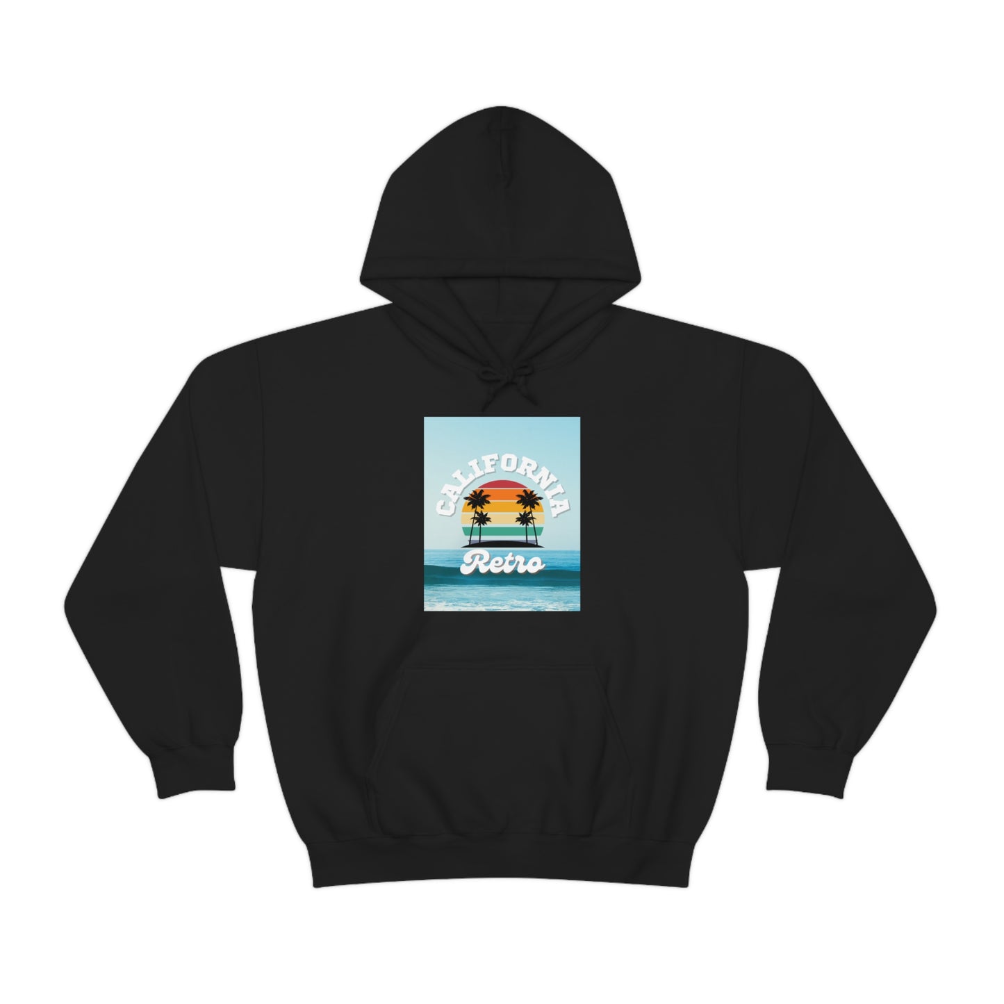 California Retro -Unisex Heavy Blend Hooded Sweatshirt (VARIETY OF COLORS)-“Trendy West Coast Hoodie — Top Pick Streetwear”
