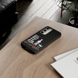 LETS DRINK WINE AND JUDGE-Tough Phone Cases - Fits Most Phone Sizes!! (BLACK)