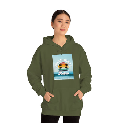 California Retro -Unisex Heavy Blend Hooded Sweatshirt (VARIETY OF COLORS)-“Trendy West Coast Hoodie — Top Pick Streetwear”