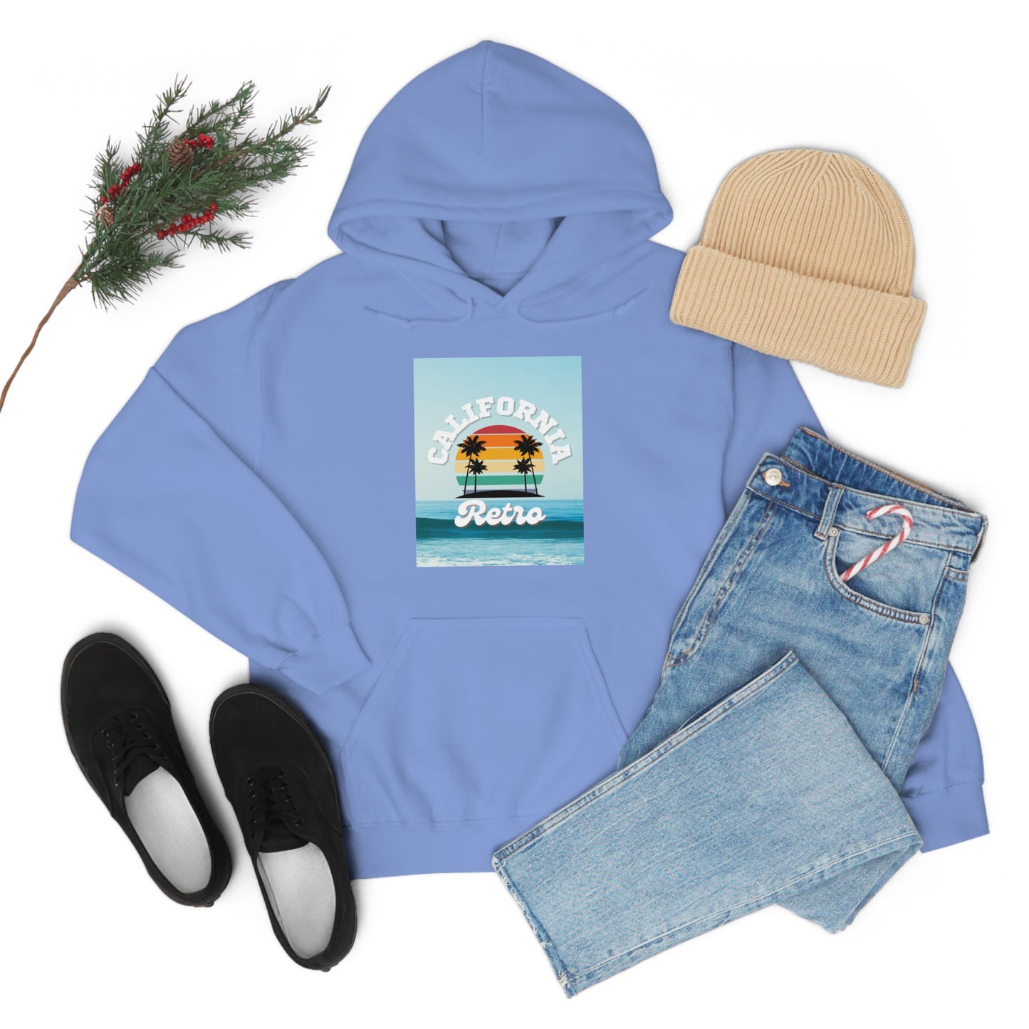 California Retro -Unisex Heavy Blend Hooded Sweatshirt (VARIETY OF COLORS)-“Trendy West Coast Hoodie — Top Pick Streetwear”