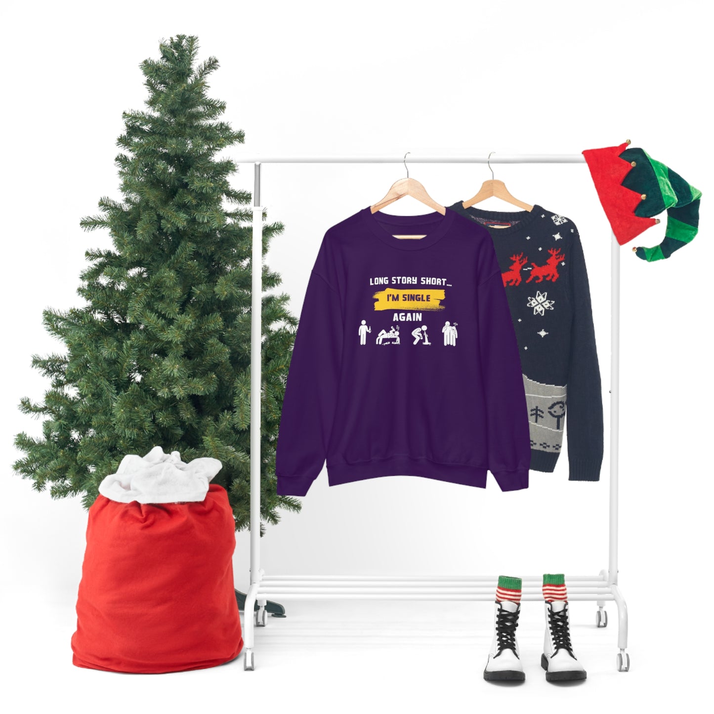 LONG STORY SHORT- Unisex Heavy Blend Crewneck Sweatshirt (VARIETY OF COLORS)