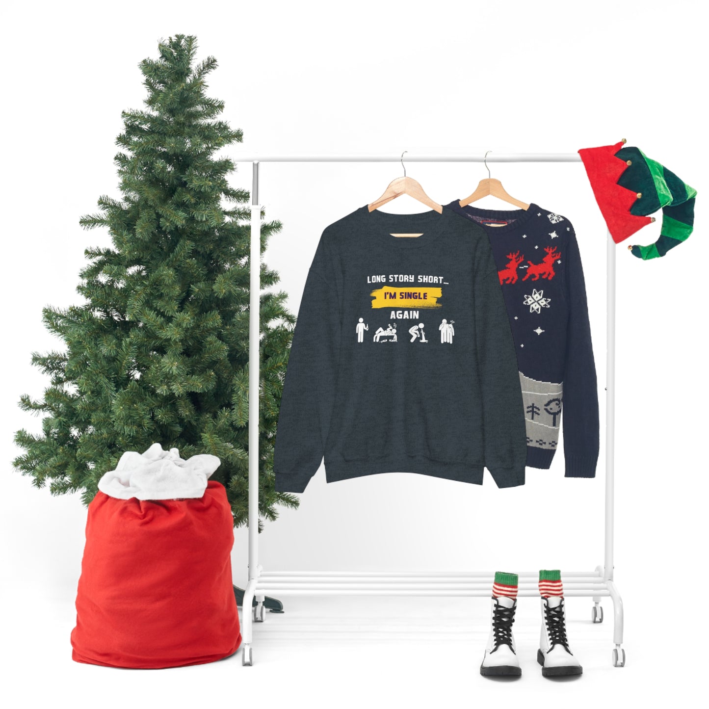 LONG STORY SHORT- Unisex Heavy Blend Crewneck Sweatshirt (VARIETY OF COLORS)