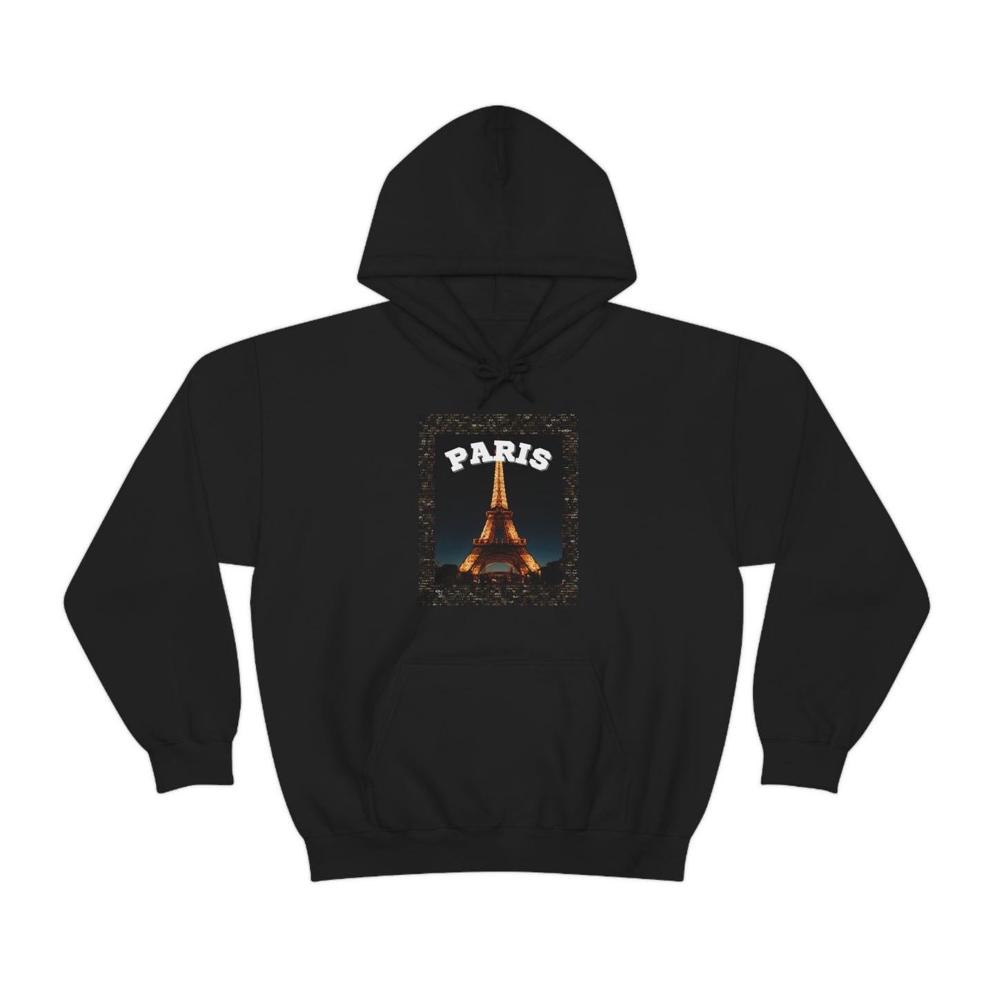 Paris At Night -Unisex Heavy Blend Hooded Sweatshirt (VARIETY OF COLORS)-“Oversized Hoodie With Rizz — Trending Streetwear”