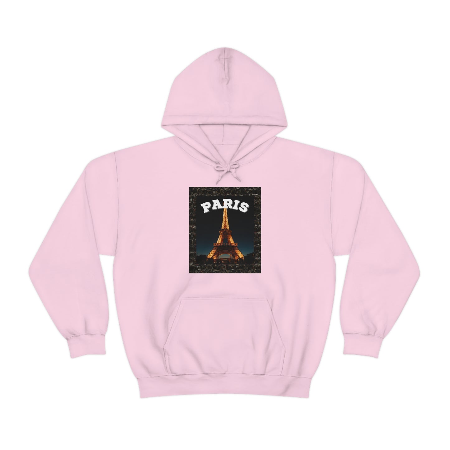 Paris At Night -Unisex Heavy Blend Hooded Sweatshirt (VARIETY OF COLORS)-“Oversized Hoodie With Rizz — Trending Streetwear”