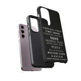 NYC NEIGHBORHOODS -Tough Phone Cases - Fits Most Phone Sizes!! (Dark GREY)